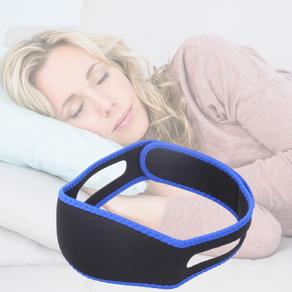 Anti Snoring Stop Snoring Chin Strap Apnea Jaw Strap Portability Comfortable Carrier Solution Sleep Support Belt