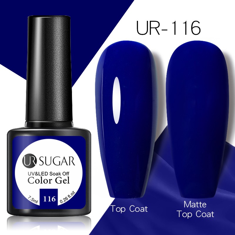 UR SUGAR 7.5ml Blue Purple Dark Color Gel Nail Polish Long Lasting Hybrid for Base MatteTop Coat Soak Off UV LED Nail Art Gel