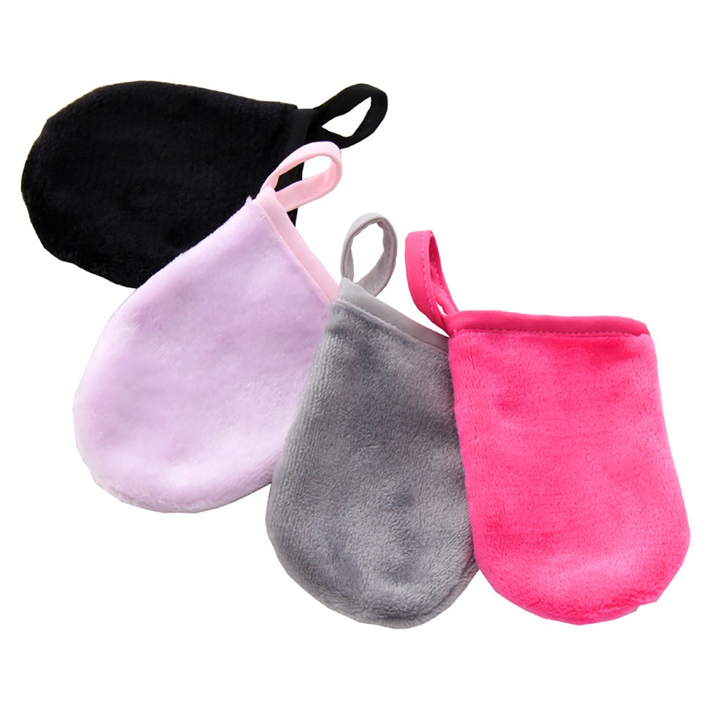 Reusable Facial Cleansing Glove Women Makeup Remover Cloth Face Towel Soft Face Cleaner Glove Microfiber Face Care Towel New