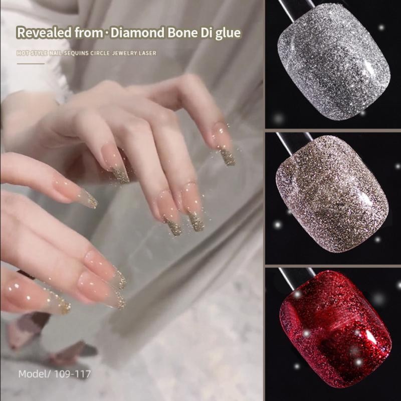 Nail Art Broken Diamond Gel Explosion Diamond Nail Glue Nail Model Gel Powder Light Glue Gel Nail Polish Glue TSLM1