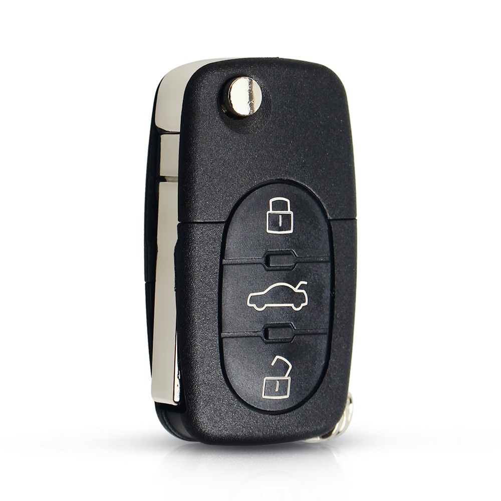 KEYYOU For Audi A3 A4 A6 A8 B5 TT RS4 Quattro 1994 - 2004 Old Models 433Mhz ID48 Chip HU66 3 Button Remote Car Key Blade