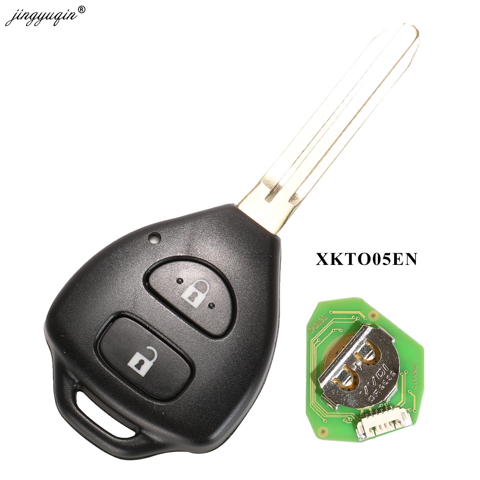 jingyuqin Wired Universal Remote Key XKTO02EN XKTO03EN XKTO04EN XKTO05EN For Toyota Flat Style 2/3/4 BTN For VVDI2 VVDI Key Tool