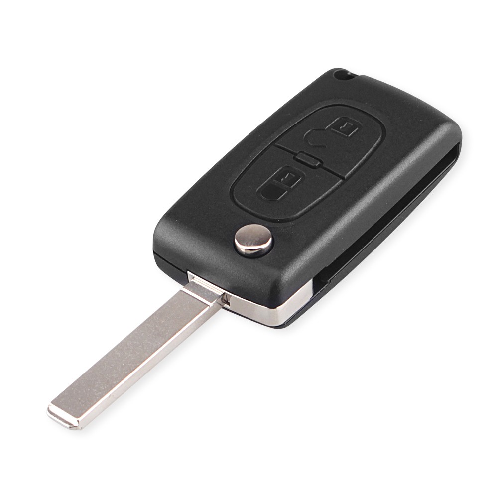 KEYYOU For Peugeot 307 3008 308 408 433MHz ID46 7941 CE0536 CE0523 Flip Key 2 Buttons VA2/HU83 Car Key Blade Fob Ask FSK