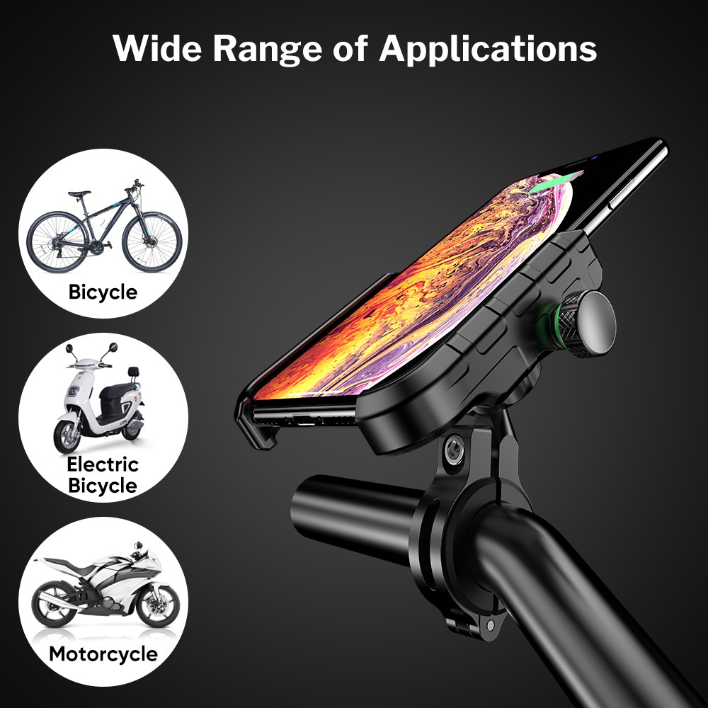 Deelife Motorcycle Mobile Phone Holder Smartphone Support Motorcycle Moto Motor Handlebar Mount Holder with Wireless Charger