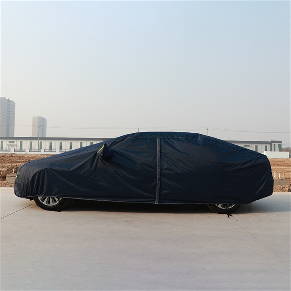 190T Universal Full Car Cover Blue Outdoor Snow Ice Dust Sun UV Shade Cover Auto Exterior Accessories Fit Suv Sedan Hatchback