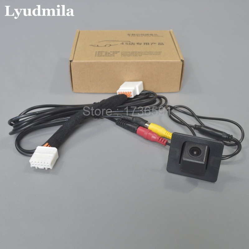 LYUDMILA - Reverse Rear View Camera Kit, Compatible with RCA and Original Screen, for Mazda 3 Mazda3 Axela BM Sedan 2014~2018
