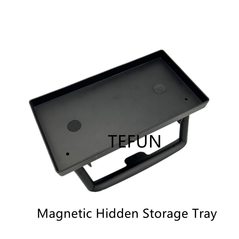 For Tesla Model 3 Y Screen Rear Storage Box Magnetic Hidden Srorage Tray Tissue Box Accessories