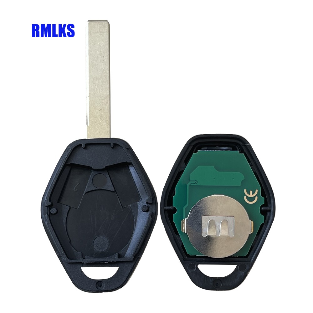 High Quality 3 Button Remote Key Fit For BMW E38 E39 E46 EWS System 433MHz 315MHz With PCF7935AA ID44 Chip Uncut Blade