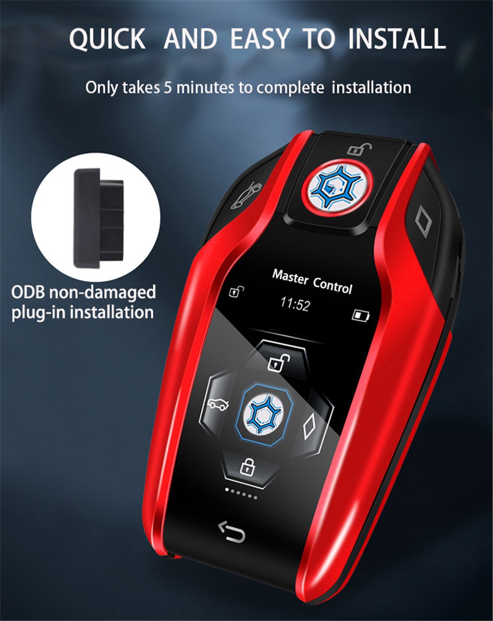 CF500 Universal Smart Key Modification for Toyota/BMW/Audi/Land Rover/Volkswagen/Benz Remote With LCD Display Spanish Korean Key Start Gasoline Generator