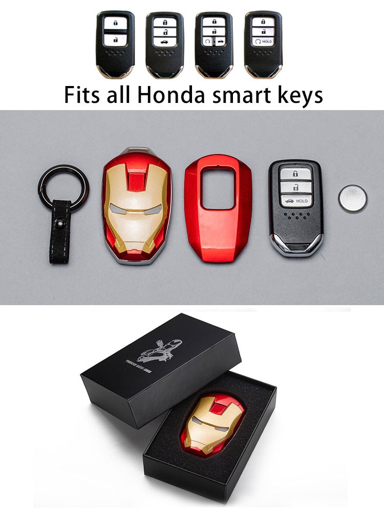 Suitable for Honda CR-V HR-V City Odyssey Accord Civic Iron Man Key Bag Modification Metal Key