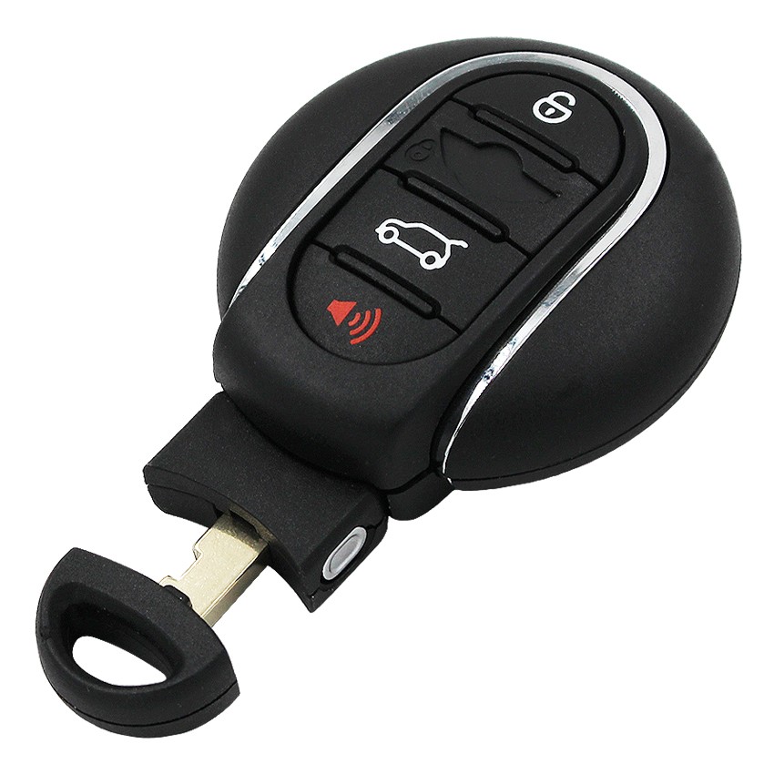 3/4 Buttons Smart Remote Car Key Shell Electronic Car Key Case Shell For BMW mini Cooper 2015 2016 2017 2018 With Emergency Key Blade