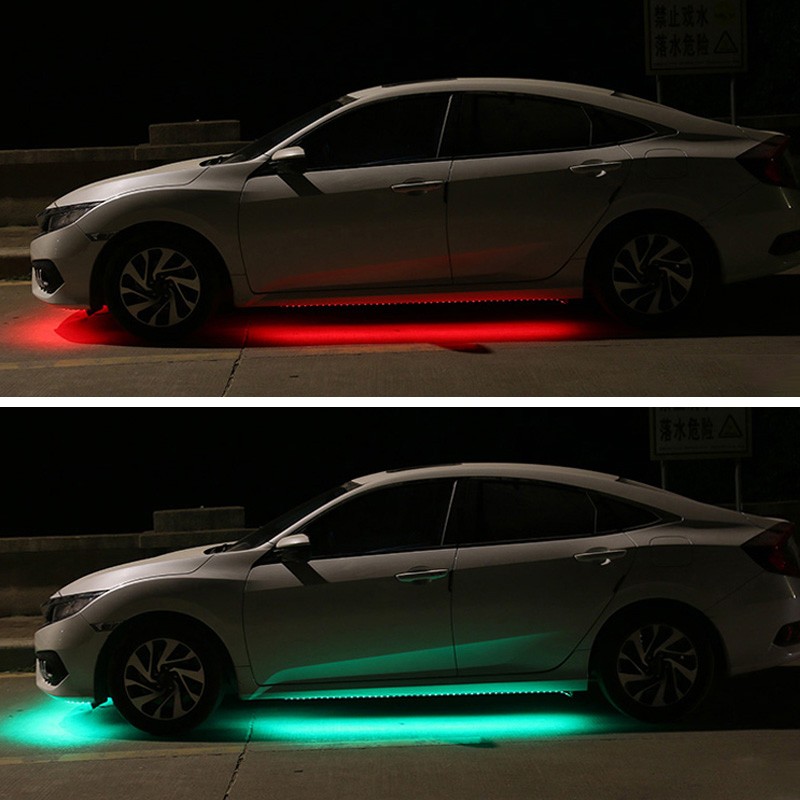 LED Car Underwater Lights Remote/APP Control Chassis Neon Lights RGB Flexible Strips Atmosphere Lamp Underwater System