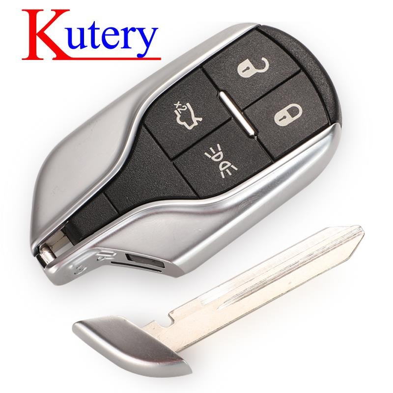 Kootri 4 Buttons Smart Card Remote Key for Maserati Prime Ghibli Sham 434MHZ With ID46 Chip