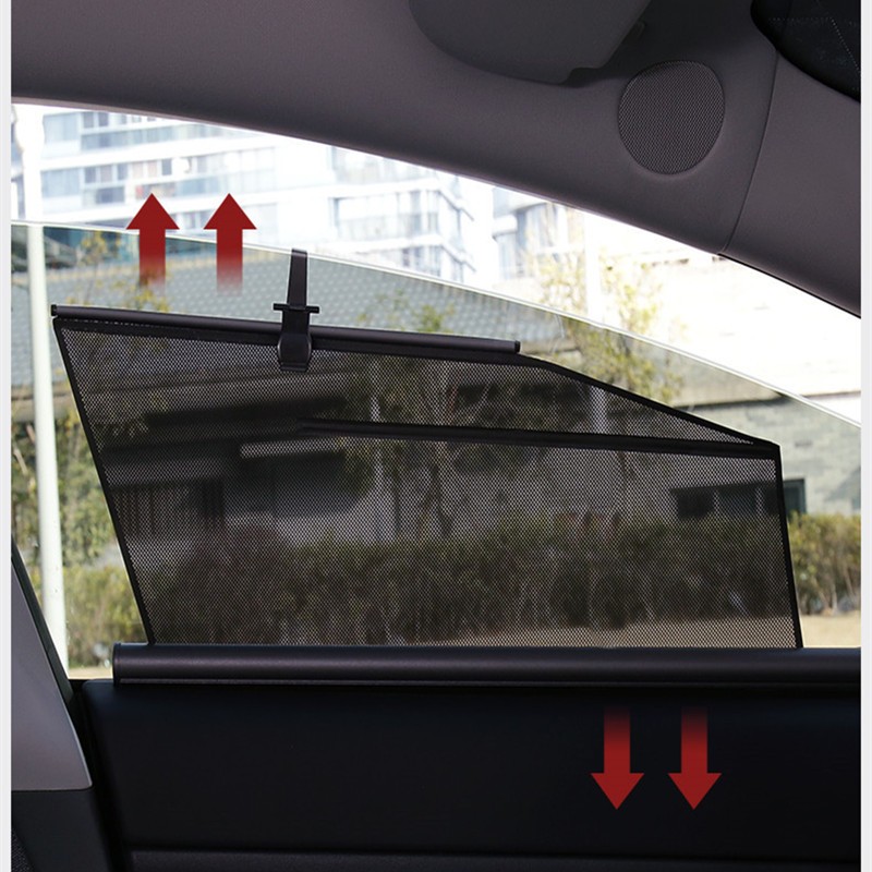 Side Window Sunshade For Tesla Model 3/Y Sunshade Car Curtain Heat Insulation Mesh Sun Visor Summer Protection Accessories