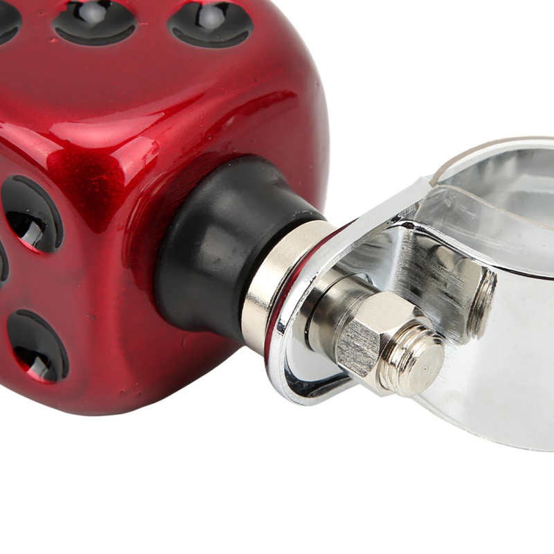 Steering Wheel Suicide Knob Creative Design Dice Shape Prevent Fatigue Power Handle Spinner Smooth Surface For Car Trucks