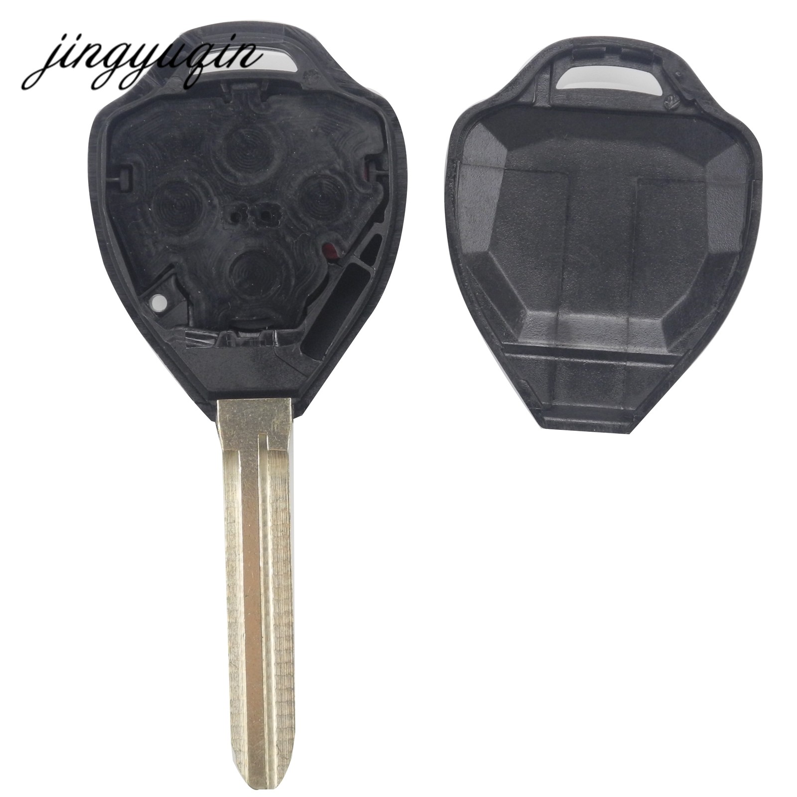 jingyuqin 2/3/4 Buttons Remote Key Shell For Toyota Camry Avalon Corolla Matrix RAV4 Venza Yaris Replacement Pod White Plain