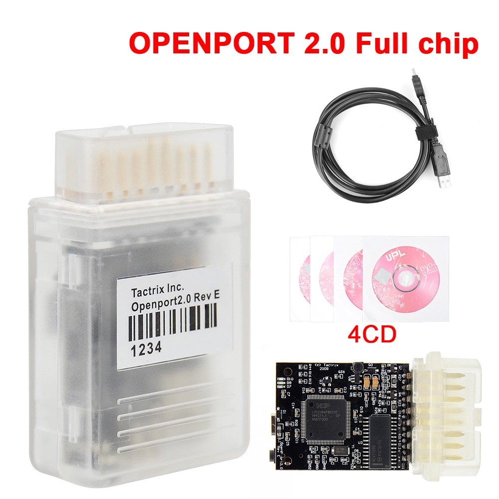 Newest Tactrix OpenPort 2.0 with Flash ECU Controller Chip Taktrix OpenPort 2.0 EcoFlash with Full Set SW