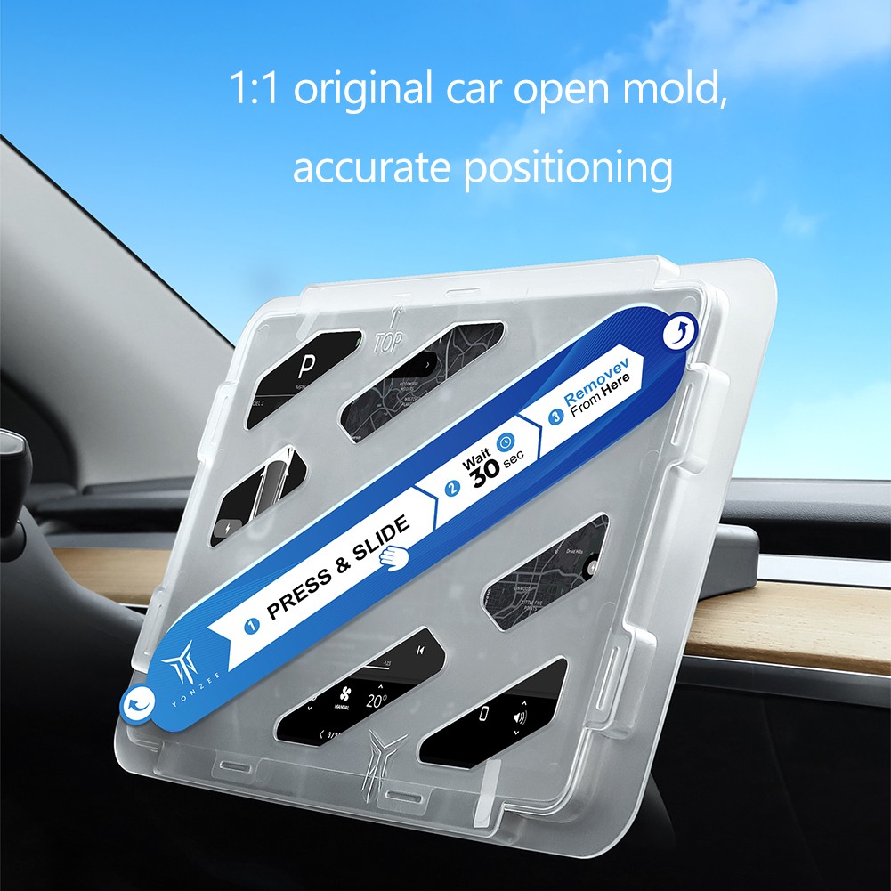 Tempered Glass Screen Protector For Tesla Model 3 Y Navigation Touch Screen Protector Anti Blue Light Protective Film Car Accessories