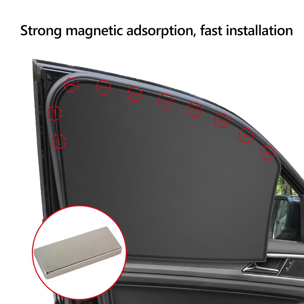 Magnetic Car Windshield Sunshade Front Rear Sun Shade Auto Window Curtain Cover UV Sun Protection Car Accessories