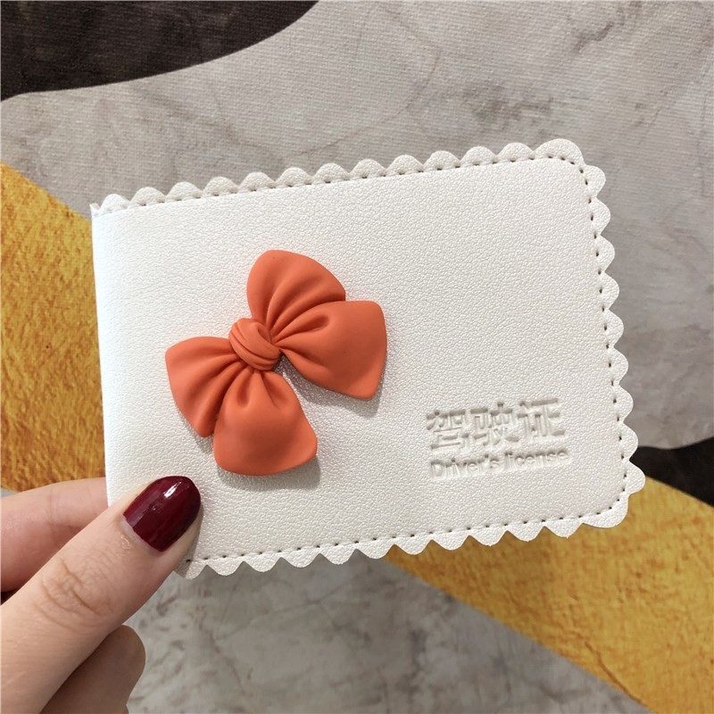 Cute Creative Personalized Driver's License Leather Case Ultra-thin Ladies Wallet Credit Card Holder ID Card Bag Birthday Gift