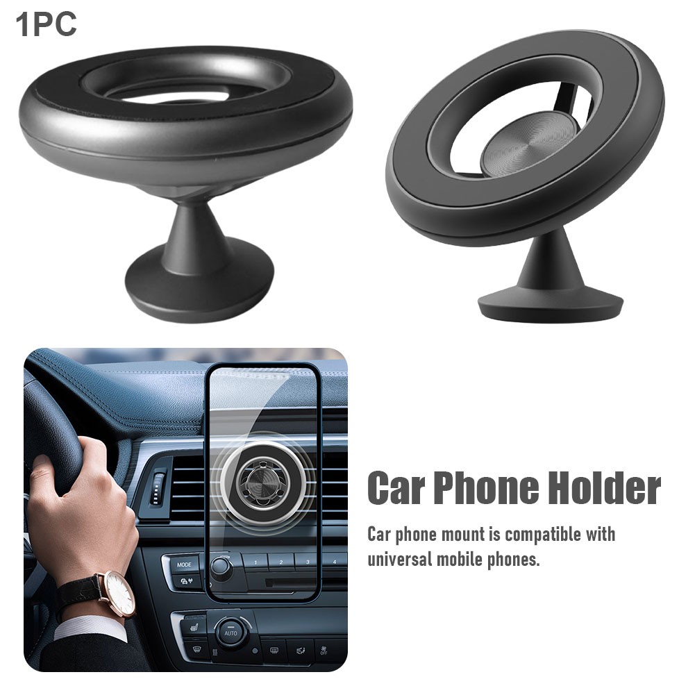 Aluminum Alloy Car Desk Phone Holder with Dashboard Mount Holder 360 Rotation Global Positioning Strong Magnetic Gift Accessories