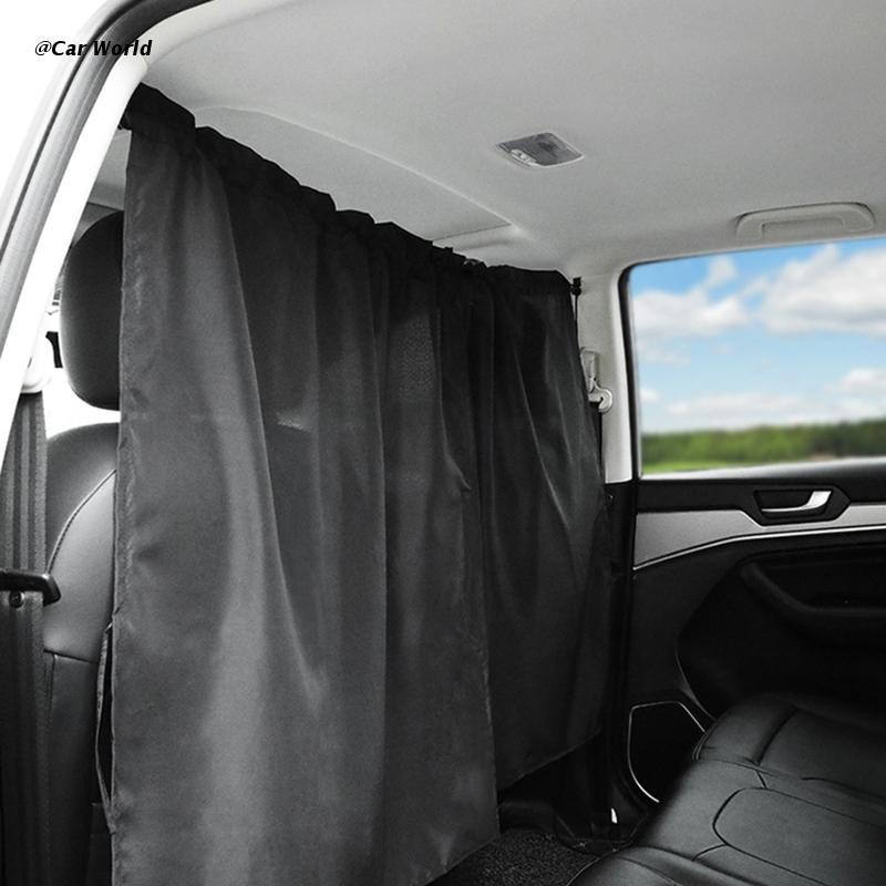 6XDB Car Front and Rear Privacy Curtain Partition Barrier Curtain Sun Shade Universal