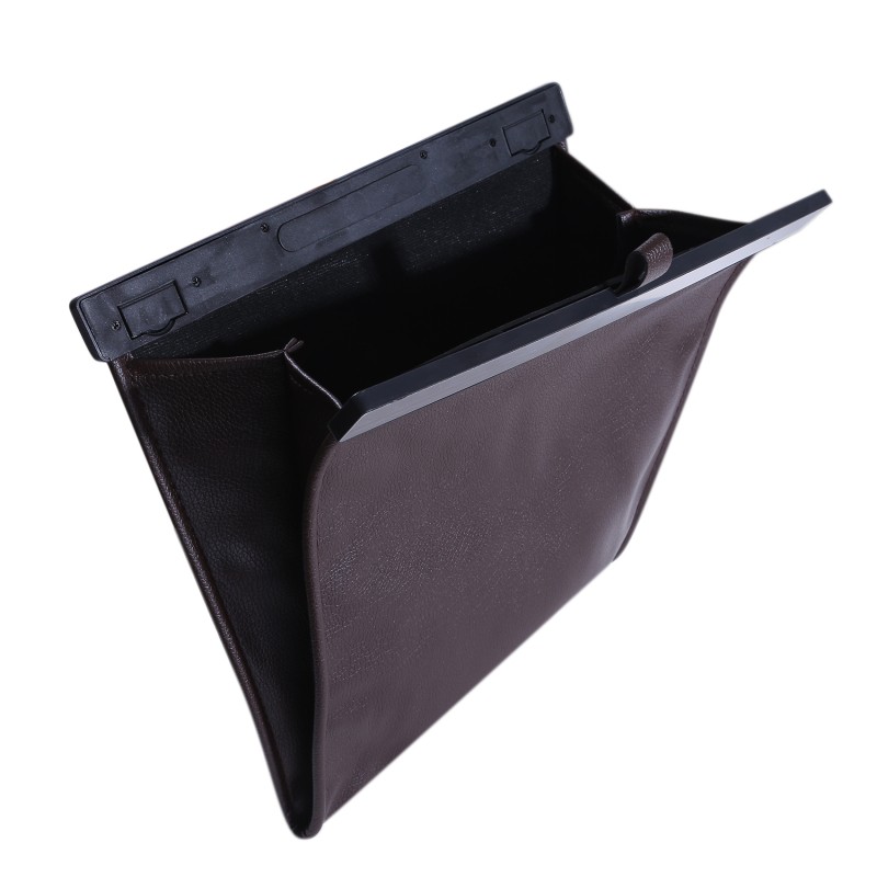 Car Organizer Leather Back Seat Storage Bag Auto Cargo Storage Box Universal For Cars Luggage Travel Pocket Trash Bin Container