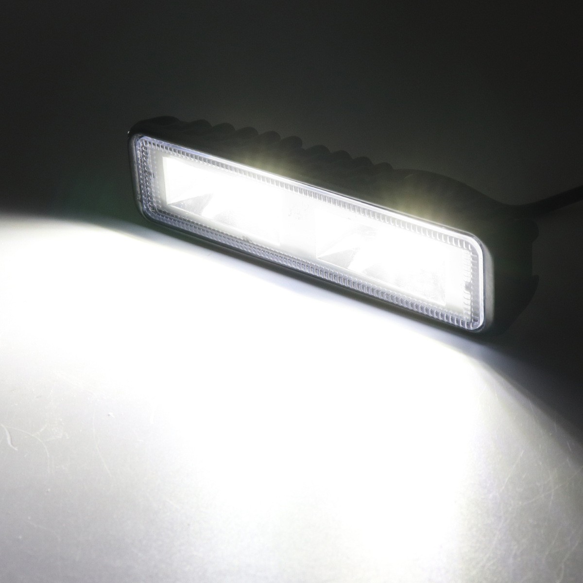 48W DRL LED Spot Flood Work Light Worklight 9-32V 12V LED Running Lights for Off-Road Vehicle SUV Cars Truck Black Shell