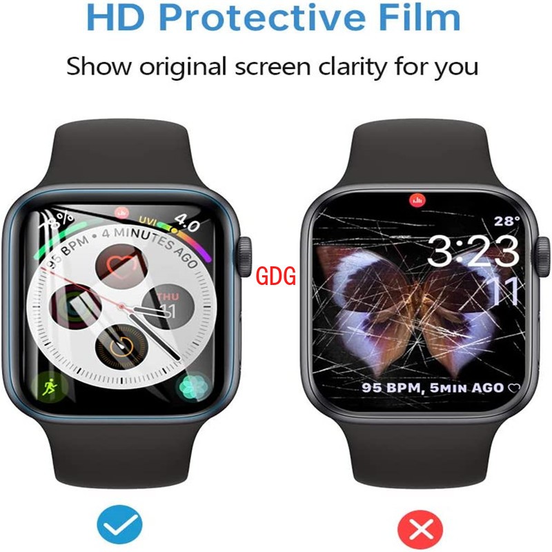 1-4pcs Hydrogel Film for Apple Watch 7 6 SE 5 4 3 2 1 Screen Protector for Apple Watch Series 38mm 42mm 45mm 41mm 40mm 44mm