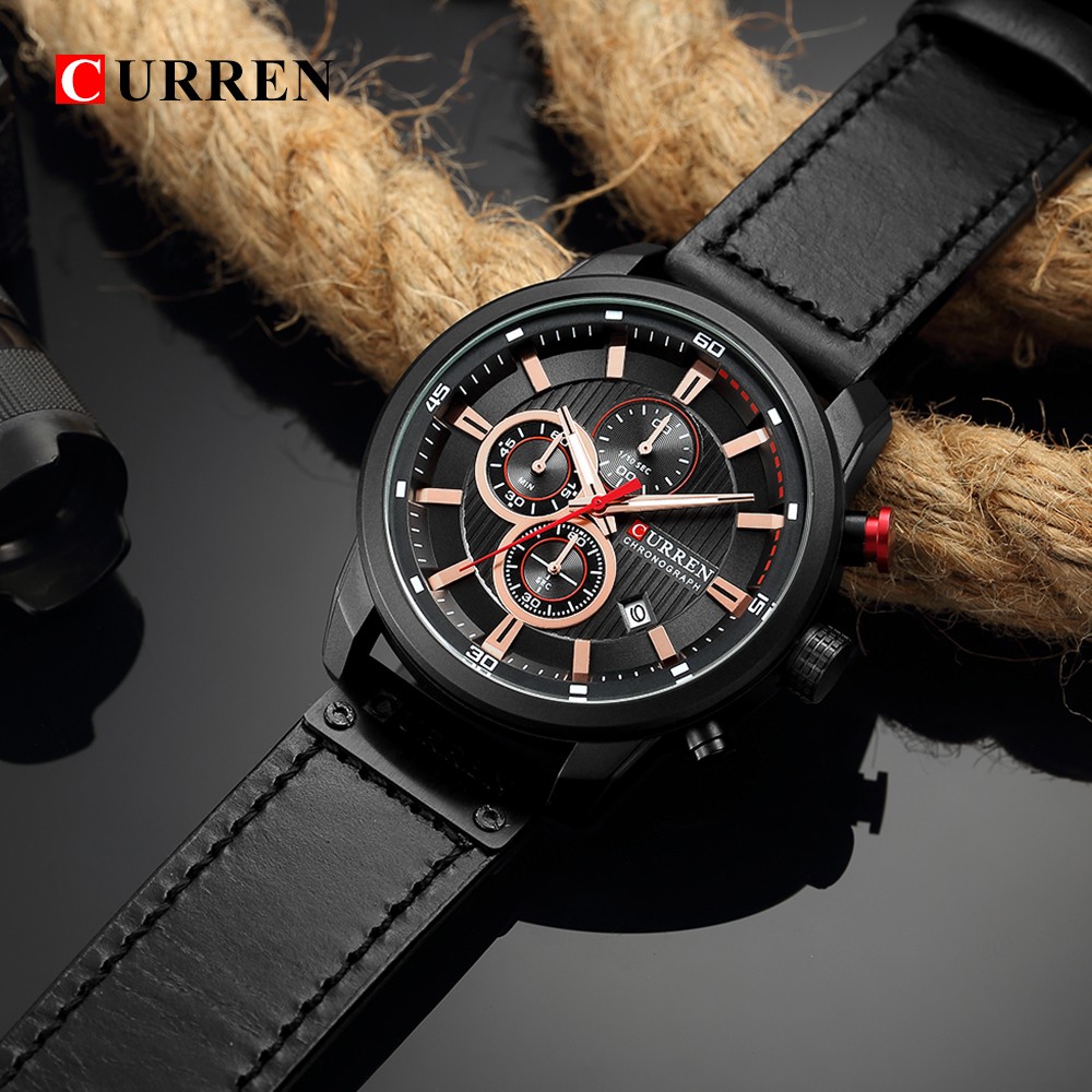 CURREN Fashion Date Quartz Men Watches Luxury Brand Male Chronograph Watch Sport Mens Wrist Watch Hodinky Relogio Masculino