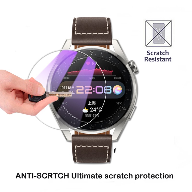 Glass Film For Huawei Watch 3 Pro Full Cover Waterproof Anti-scratch Glass 2.5d 9h Hardnedd Screen Protector Film For Gt3 Pro