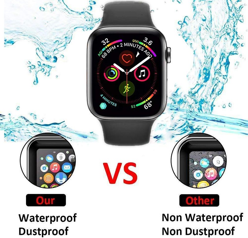 2 pack templered glass for apple watch 44mm iwatch series 5 4 3 2 1 all versions protect 100% screen 42mm 40mm 38mm all size