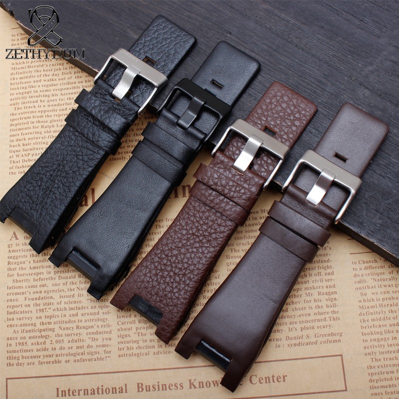 High Quality Genuine Leather Bracelet Band 32*18mm Watch Strap For Diesel Watch Band For DZ1273 DZ1216 DZ4246 DZ4247 DZ287 Strap