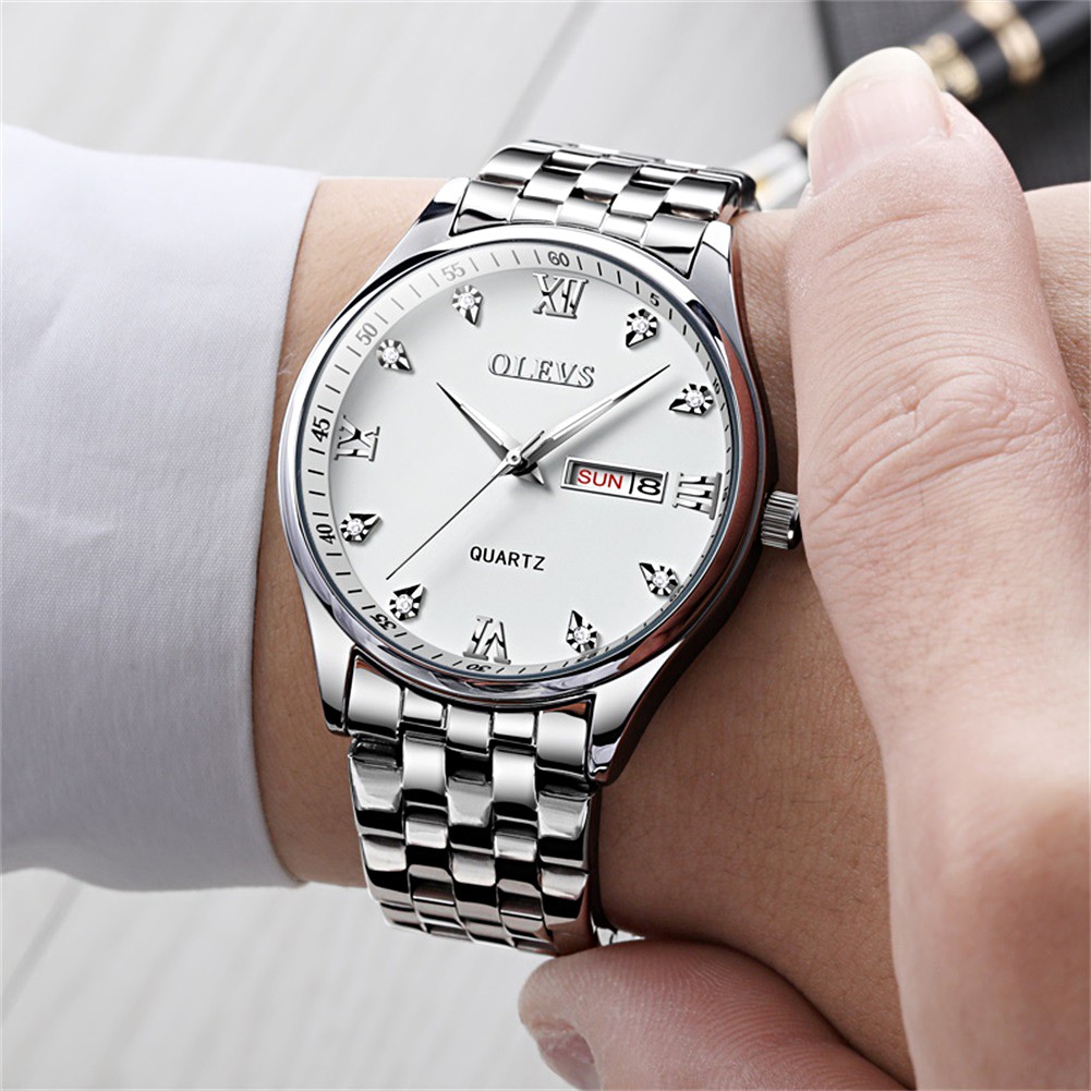 OLEVS luxury watch for man waterproof quartz wristwatch