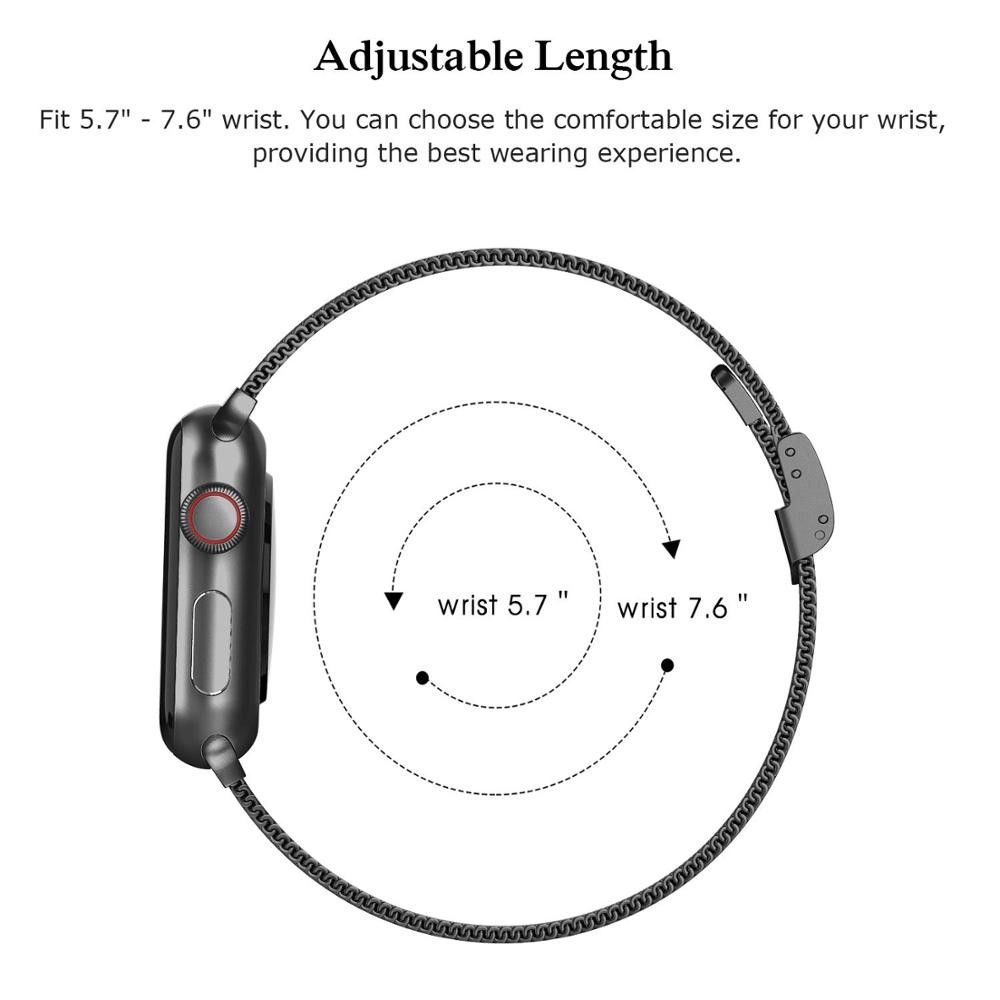 slim strap for apple watch band 44mm 40mm 42mm 38mm stainless steel metal bracelet korea iWatch series 3 4 5 6 se 7 45mm 41mm