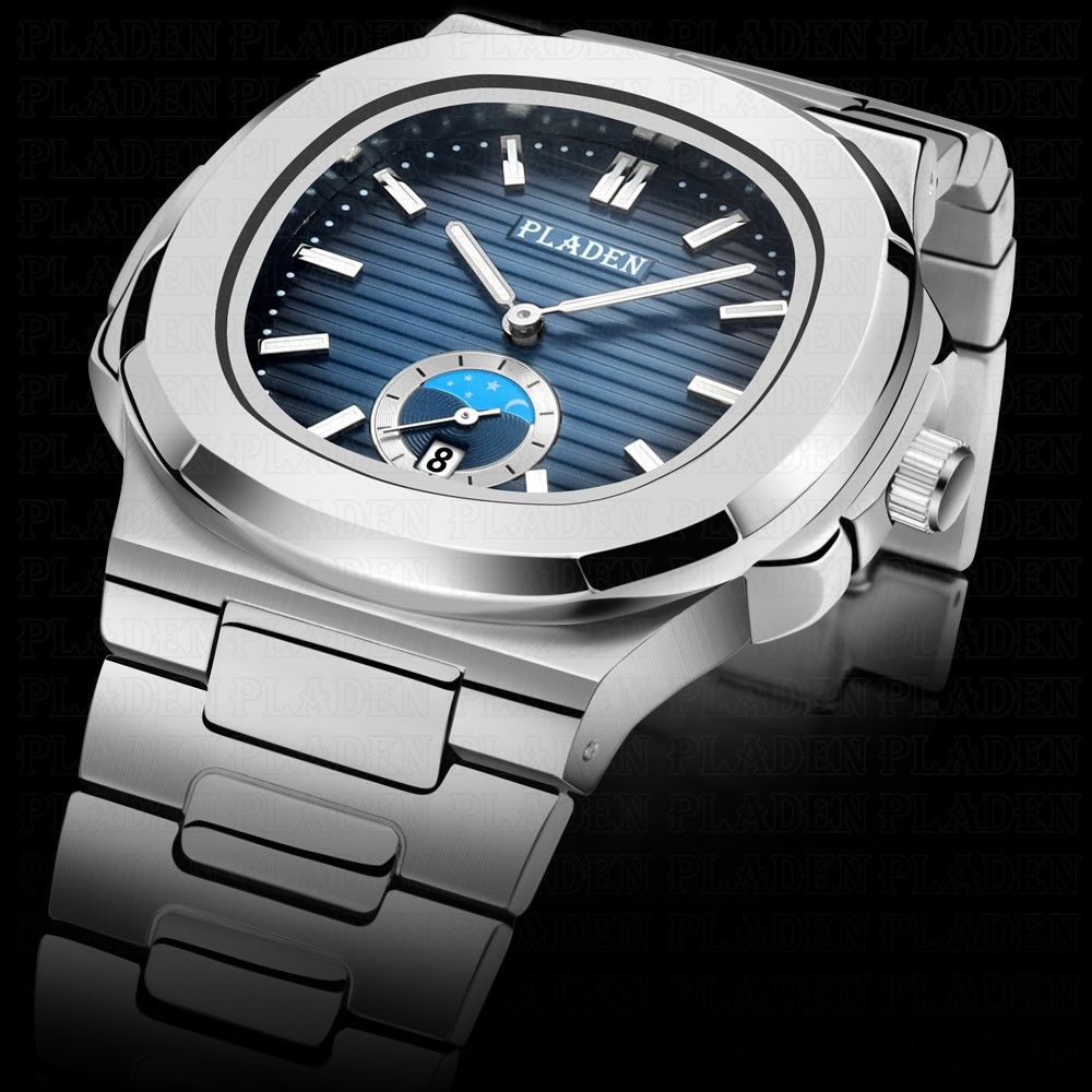 Bladen Watch Men Luxury Stainless Steel Automatic Date Watch Quartz Fashion Diving Luminous Reloj de hombre dropshipping 2022