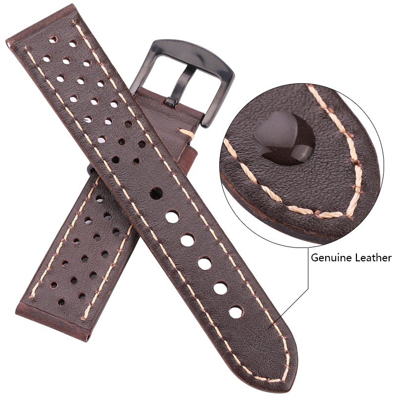 Cowhide Watches 20mm 22mm Genuine Leather Vintage Wrist Strap Strap For Samsung Galaxy Watch 46mm Bracelet