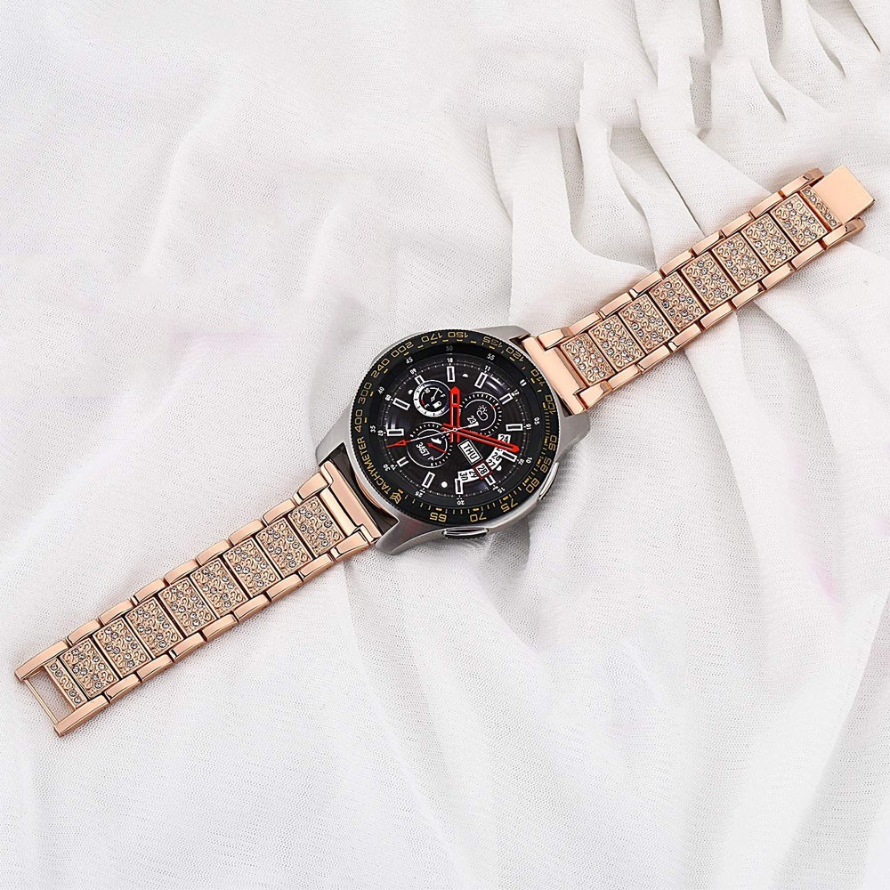 Bling Band for Galaxy Watch 3 4 45mm 41mm 42mm 46mm/Samsung Gear S2 S3 Classic Frontier/Active 2 40mm 44mm Women's Bracelet Strap