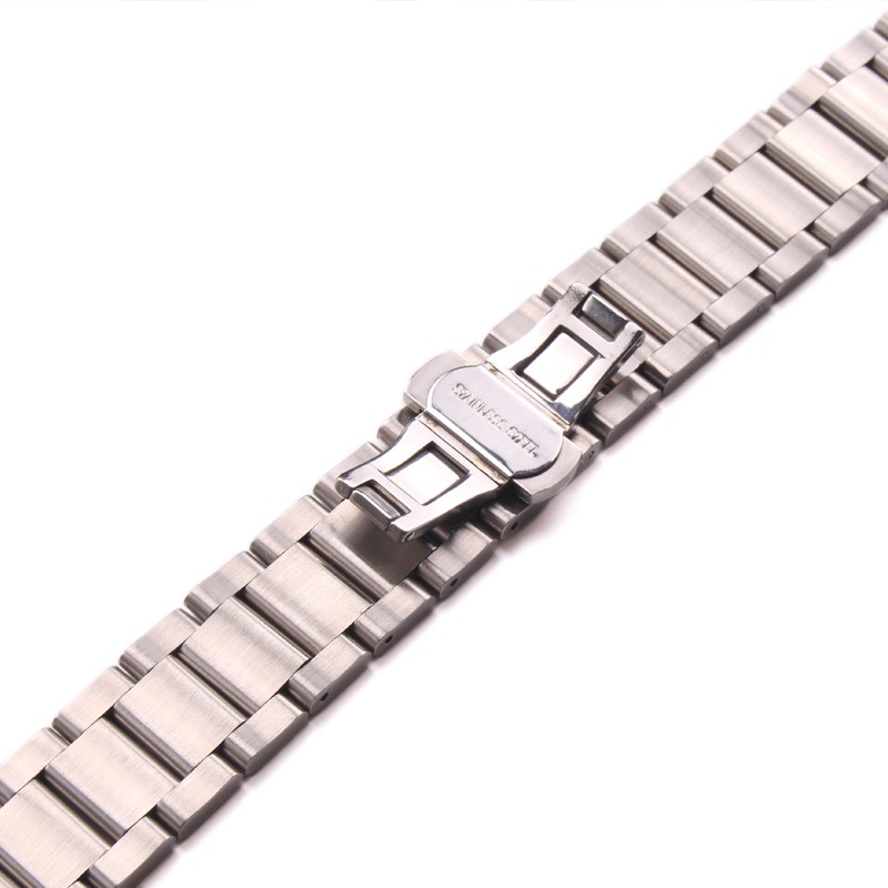 Solid 316L Stainless Steel Watchbands Silver 18mm 20mm 21mm 22mm 23mm 24mm Metal Watch Band Strap Wrist Watches Bracelet