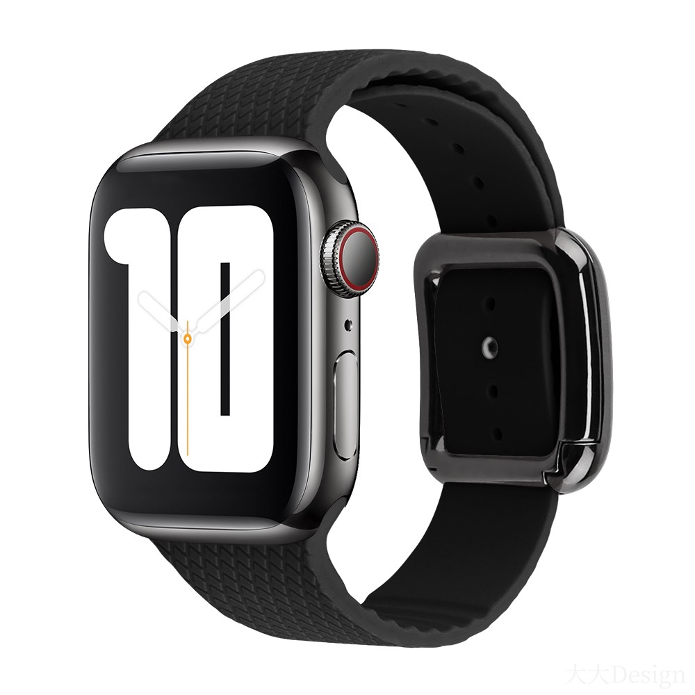 Modern Buckle Strap for Apple Watch Band 45mm 44mm 41mm/40m 42mm38mm Korea Silicone Bracelet iwatch Series 5 4 3 6 SE 7 Strap