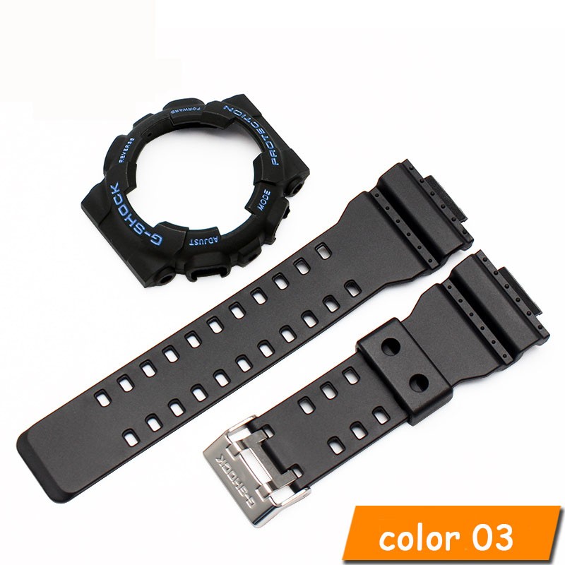 For Casio G-SHOCK GA-110 GA-100 GD-120 Rubber sport strap modification accessories, including case and strap adapter