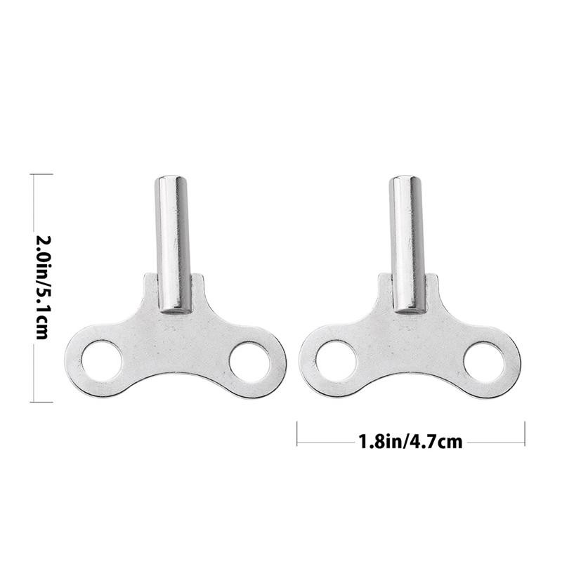 2pcs High Quality Steel Clock Metal Clock Wrench Strong Key Clock Winding Tools Chain Repair Tool for Home Shop Clock