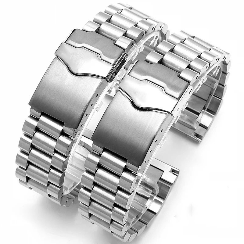 High Quality Stainless Steel Watchband For Tag Heuer Male Strap 20mm 22mm Silver Bracelet With Folding Buckle Band