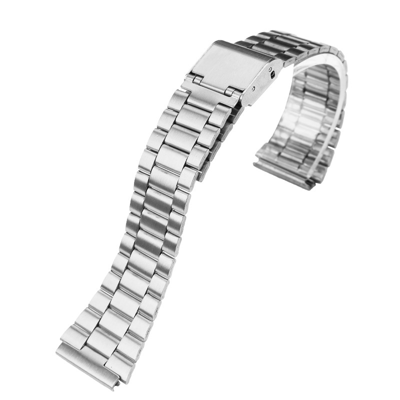 Vintage Small Square Metal Watchband For Casio a159w-n1 a158wa A168 Strap Stainless Steel Bracelet 18mm Wristband Accessories