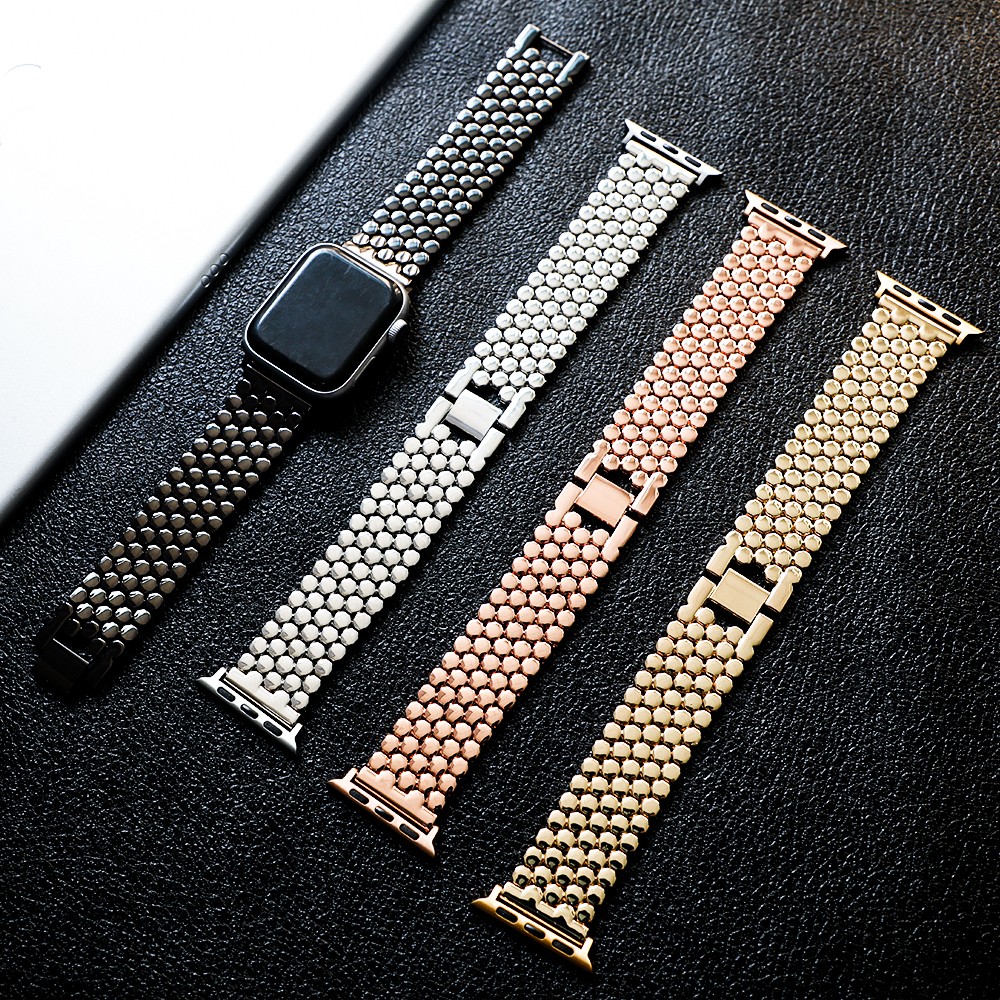 strap for apple watch band 45mm 41mm 44mm 40mm 42mm 38mm stainless steel watchband korea bracelet iwatch series 7 6 SE 5 4 3