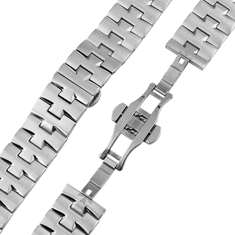 Stainless Steel Watches for VC 47040 47660/000G-9829 Chain Metal Strap 24*7mm Silver Bracelet Wristband Men's Watch Chain