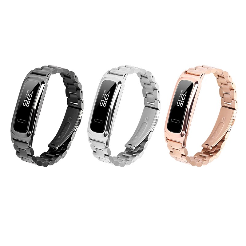 Stainless Steel Metal Strap For Honor Band 4 Run/Honor Band 5 Sport Bracelet Huawei Band 3e/Band 4e Wristband Replacement