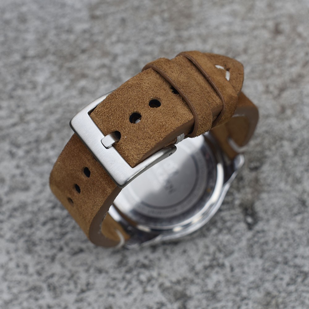 Suede Leather Watch Band18mm 20mm 22mm 24mm Quick Release Strap Replacement Watchband Vintage for Men Women Brown