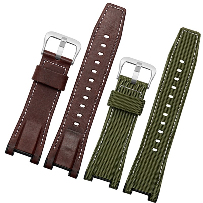 Leather Strap for Casio GST-S100g/S110/S130l/W100G/W110/210B/400G/410/B100/W300 Wristband Accessories 26x14mm