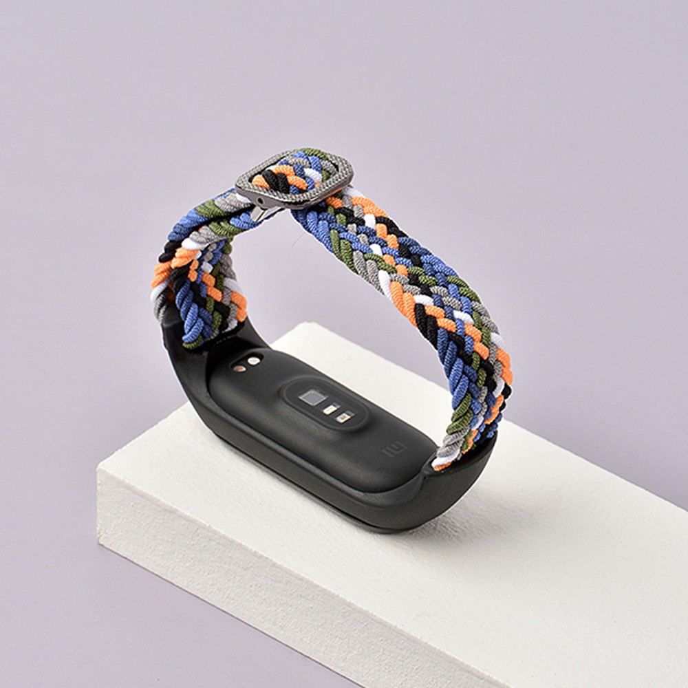 ZHIX Elastic Adjustable Nylon Braided Bracelet for Mi Band 6 Strap Miband 4 3 correa Wristband for Xiaomi Mi Band 5 Strap